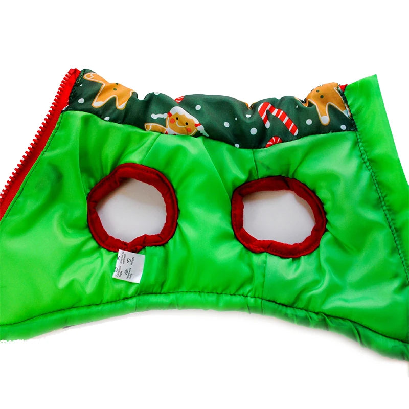 Winter Warm Dog Clothes for Small Dogs Christmas Yorky Dogs Jacket Waterproof Puppy Costume Winter Coat French Bulldog Teddy