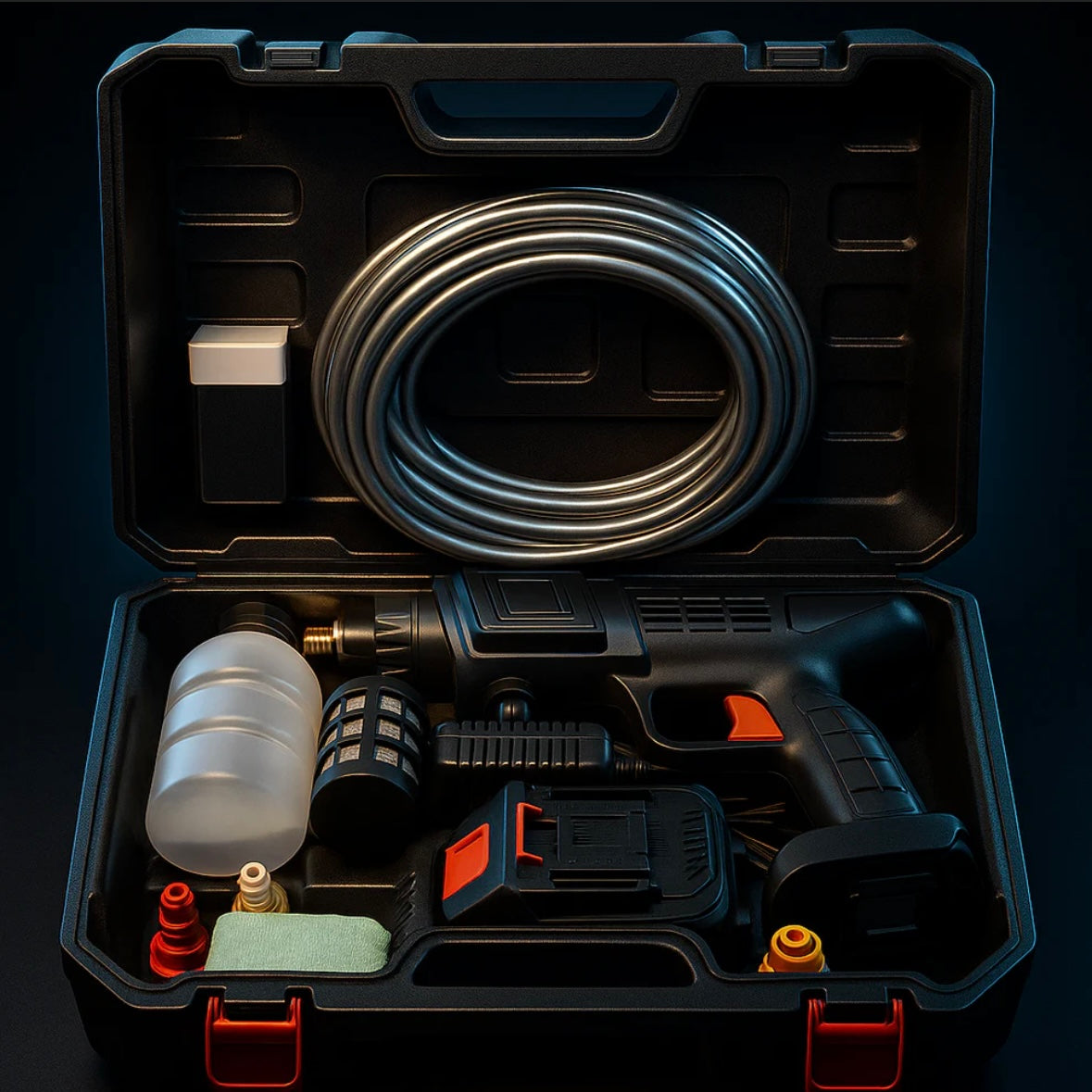 🚿 Hidrolavadora Portátil Inalámbrica – 2 Baterías Incluidas (Oferta Especial 🎁)