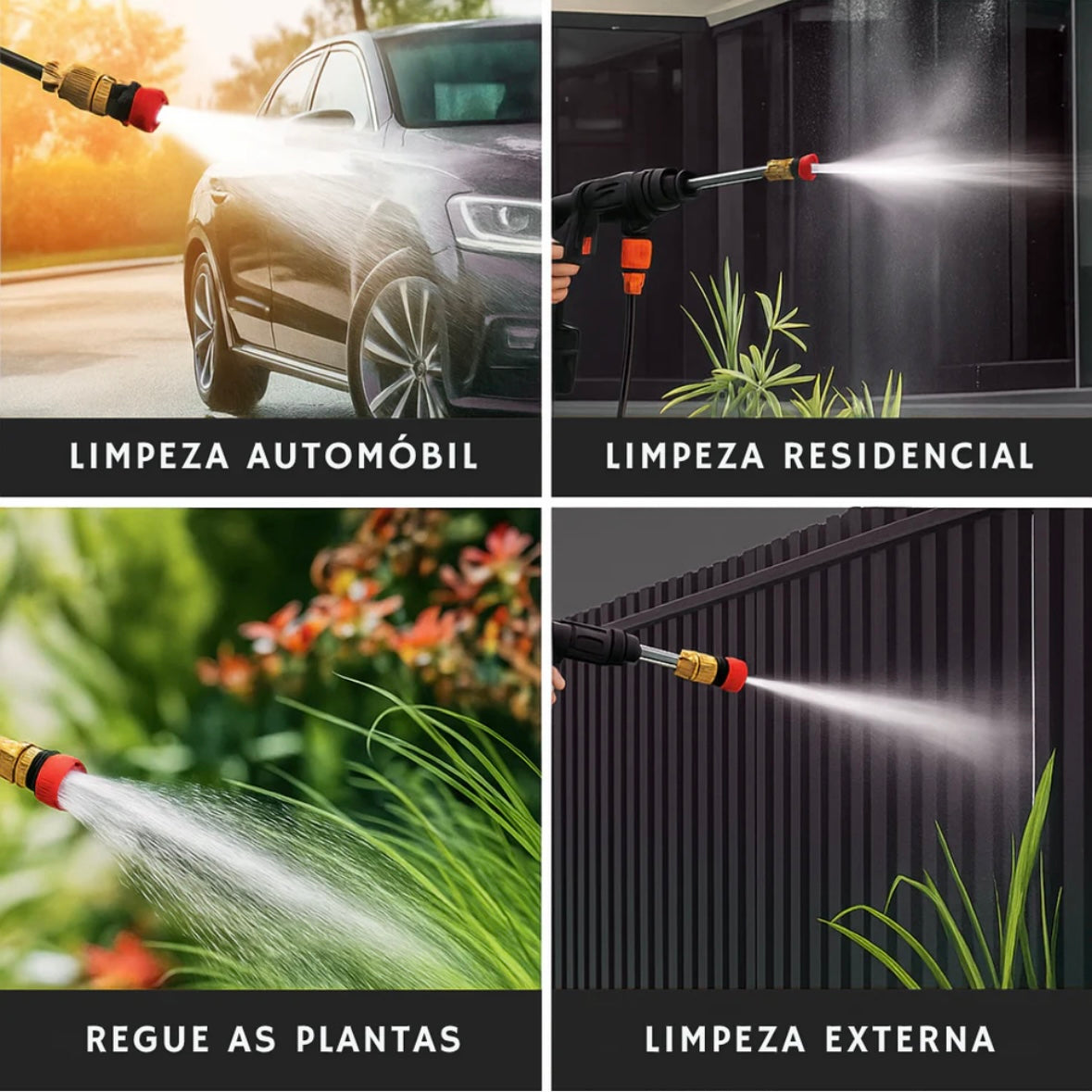 🚿 Hidrolavadora Portátil Inalámbrica – 2 Baterías Incluidas (Oferta Especial 🎁)