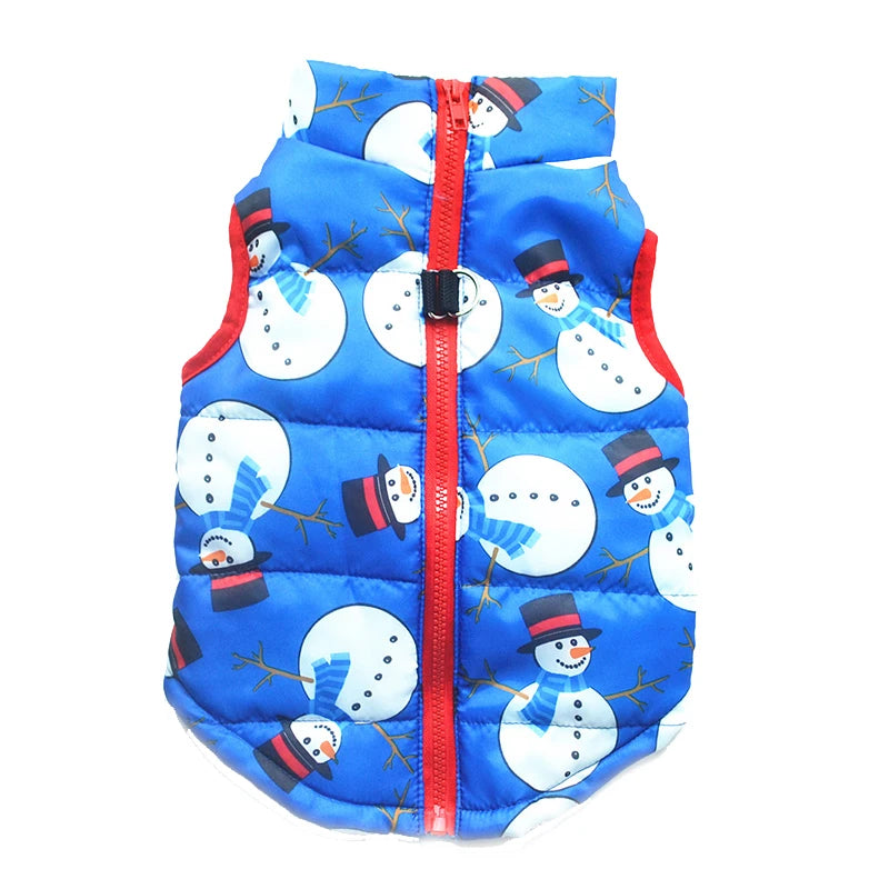 Winter Warm Dog Clothes for Small Dogs Christmas Yorky Dogs Jacket Waterproof Puppy Costume Winter Coat French Bulldog Teddy