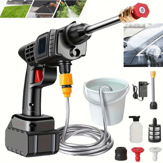 🚿 Hidrolavadora Portátil Inalámbrica – 2 Baterías Incluidas (Oferta Especial 🎁)